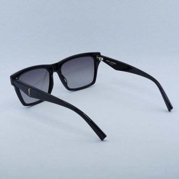NEW SAINT LAURENT SLM104 001 BLACK/GREY SUNGLASSES - Picture 11 of 12